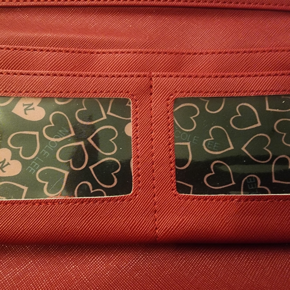 Nicole Lee Faux Leather Trifold Wallet "PARIS" New no Tags - Picture 11 of 14